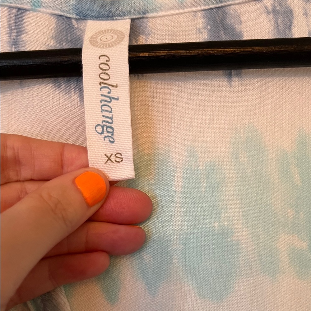 Blue Tie-Dye Swim Coverup - Picture 4 of 7